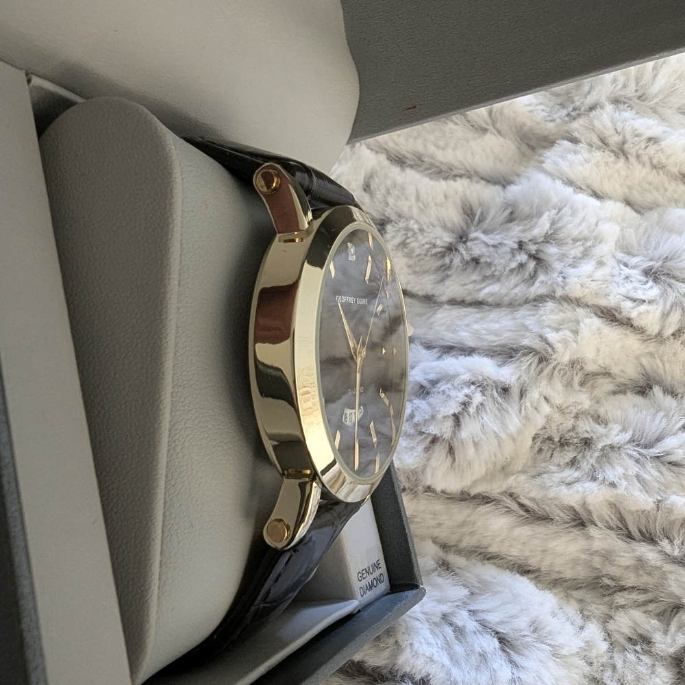 Geoffrey Beene Leather WATCHES... NEW - Picture 7 of 15